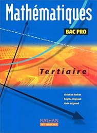 Mathématiques, bac pro tertiaire
