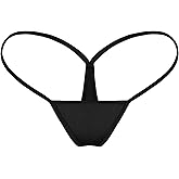 TOFOI Womens G String Thongs Micro Back Tiny Panties Low Rise No Show Bikini Bottom Daily Underwear