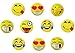 60 Emoji Party Paper Plates 7 Inch Emoji Fun Party Supplies and Party Favors. Pack of 60 Yellow Emoji Themed Smile Faced Dessert Plates.