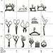Youdiyla 68 PCS Silver Sewing Charms Collection - Mix Antique Scissor Pipe Yarn Clew Button Pendant Metal Supplies Findings for Jewelry Making (HM3)