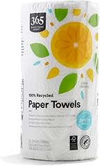 365 by Whole Foods Market, 100% Recycled Jumbo Paper Towels, Ultra-Strong, 135 Sheets per Roll, 1 Count