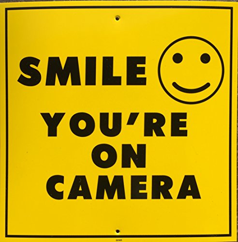 Video | Alarm | SHOPTLIFTER | Trespass | System Warning Signs & Decals | Home | Business | Live & Recorded Internet Monitoring | Surveillance | CCTV (#108-SMILE, Sign- 1EA, 108 Smile)
