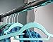 Juvale Teal Velvet Hangers - 50-Pack, 18 in, Slim Flocked Design - Cascading Adult Clothes Hangers & Space-Saving Closet Organizer for Shirts, Suits & Pants