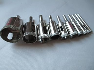 Generic Set Diamond Coated Drill accessories Bits Hole Saw Glass Cutter opener Bits 6mm-30mm 10pc/lot