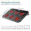 VOXON-Laptop-and-Notebook-Cooling-Pad-With-6-Fans-at-1400-RPM-and-Red-LED-Laptop-Cooler-fits-up-tp-19 VOXON Laptop and Notebook Cooling Pad, Gaming Laptop Stand, 65CMF, With 6 Fans at 1400 RPM, 12 Red LED Laptop Cooler…