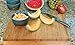 Lipper International Bamboo Wood Over-the-Counter-Edge Kitchen Cutting and Serving Board, 17-5/8