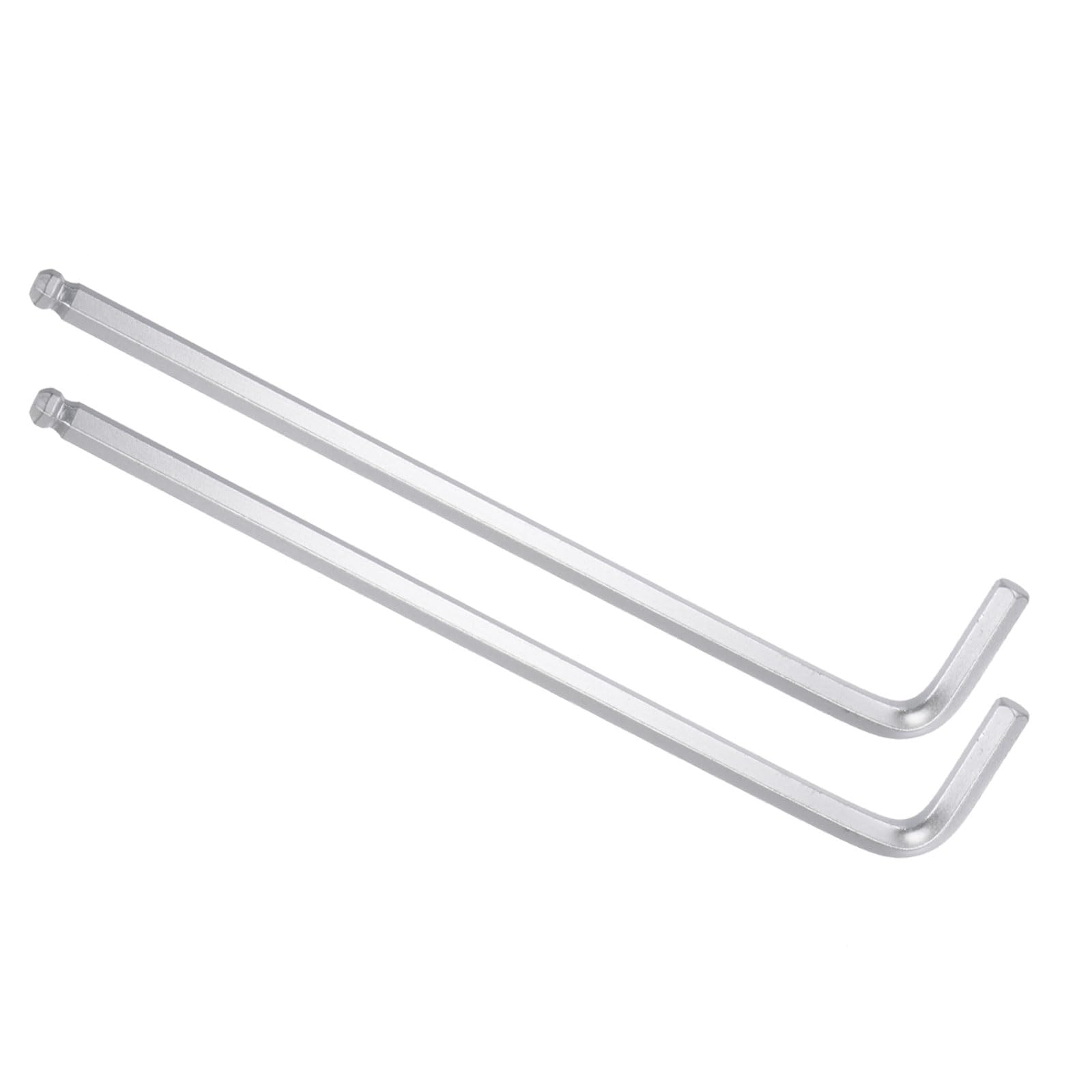CoCud L-Handle Ball End Hex Key Wrench, 1/4" SAE, CR-V L-Shape Long Arm Hexagon Head Spanner - (Applications: for Home Repair and Mechanical Maintenance), 2-Pieces