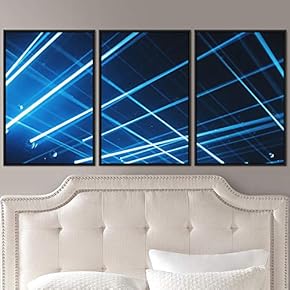 signwin 3 Piece Framed Canvas Wall Art Abstract...