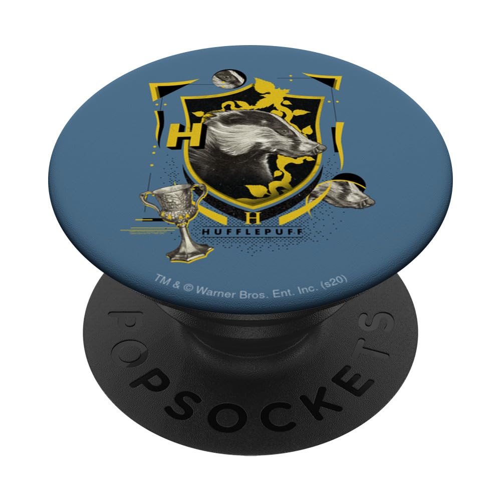 Harry Potter Hufflepuff Magicial Mischief Level Up Crest PopSockets Swappable PopGrip
