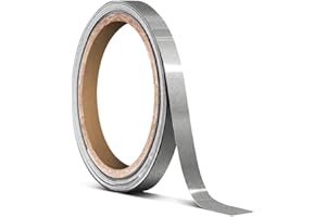 VViViD Ultra Gloss Silver Metallic Air-Release Adhesive Vinyl Pinstripe Tape Roll (¼ Inch x 20ft)