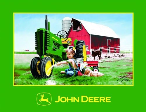 Key Enterprises John Deere 48" x 60" Heavy Fleece Blanket - Clean & Shiny Theme