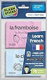 Flashsticks French Post-it Notes (75 words) | Essential French vocabulary for Dining and Eating out at Restaurants | Fun and Effective way to make language learning part of your daily routine+FREE App