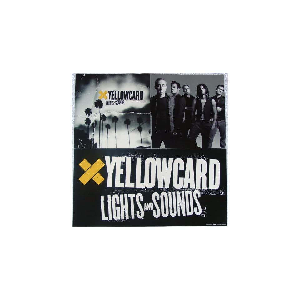 Yellowcard Lights And Sounds Two Sided Poster Rare New Ryan Key Sean
