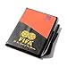Powerwin Soccer Referee Red Card Football Yellow Card with Wallet Pencil Record Paper for FIFA Judge Fluorescent Cards