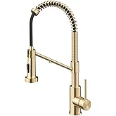 KRAUS Bolden 2-in-1 Commercial Style Pull Down Single Handle Water Filter Kitchen Faucet for Reverse Osmosis or Water Filtration System in Spot-Free Antique Champagne Bronze, KFF-1610SFACB