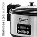 Magic Mill 8.5 Quart Slow Cooker Crock Pot, Digital Programmable, 20 Hour Timer, 3 Cooking Settings, Locking Lid for Easy Transport, Dishwasher Safe