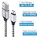 Android Car Charger, Micro Charging Block Heavy Duty Micro USB Cable Fast Charging Cords Compatible for Samsung Galaxy S7 S6 Edge A6 J8 J5, LG V10 G4 G3 K30 K20 Plus, Motorola Moto E4/E5/G4 Play Plus