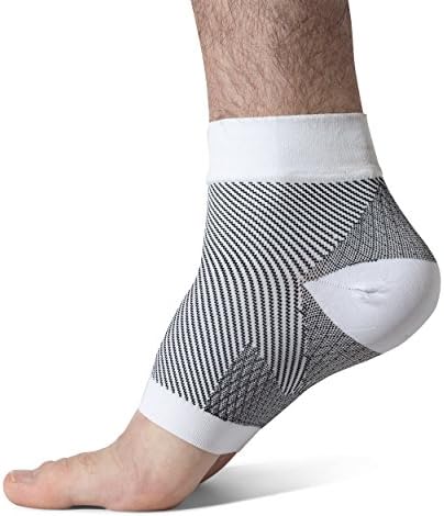 Plantar Fasciitis Socks - Large Premium Ankle/Foot Compression &amp; Support Sleeves - Fast Orthopedic Relief for Foot Pain &amp; Swelling (1 Pair)