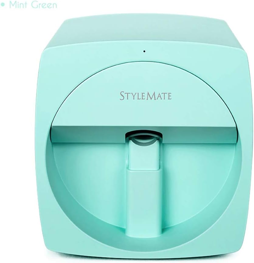O2 Nails Printer 3D Portable Painting Machine Automatic Mobile Wireless Transfer Digital All-intelligent Nail Printers V11 Model (Green)