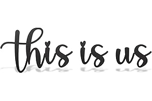 ADDMES Wooden Home wall decoration signs, Pantry, Kitchen Sign, Laundry, Bathroom, Sweet Dreams Sign Decor for kitchen, bedroom, pantry, bathroom (This is us)