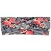 Zittop Mom And Baby Rabbit Ears Elastic Bowknot Headband Set (Gray)