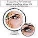 SonLongLighted Makeup Mirror 10X Magnifying with True Daylight LED - Mount or Table Top - Touch + Dim - Cordless Home or Travel Vanity Bathroom Set w/Bonus 15X Magnification Mirror & Microfiber Cloth
