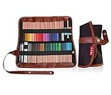 Art supplies organizer set: 72-Slot Colored Pencil Case for Adult & Children coloring books -Pouch for travel, pen bag holder for school-Bonus Free Ebook, Video instructions -(PENCILS NOT INCLUDED)