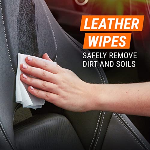 Interior Cleaner Car Leather Wipes by Armor All, For Cleaning Cars