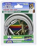 Four Paws Tie-Out Cable for Large Dogs, 15 ft