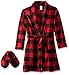 Too Cool 2 Sleep Big Boys' Buffalo-Check Robe with Slippers