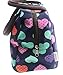 Wowlife Cute Love Heart Lunch Bag Tote Bag Lunch Organizer Lunch Holder Lunch Container Reusable Lunch Bags (Black)
