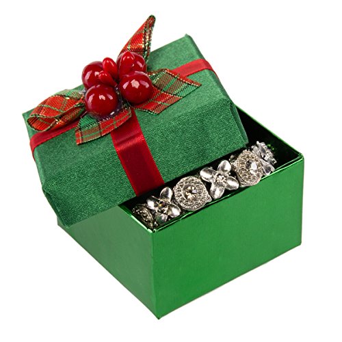 For Keeps (8 Pack) Green Mini Gift Boxes With Lids, Pre Wrapped Gift