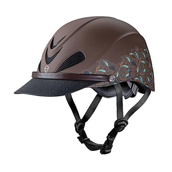 Troxel-Dakota-Performance-Helmet-Turquoise-Paisley-Small