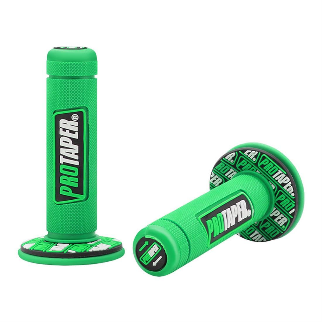 Photo 1 of 7/8" Motorcross Handle Grips Dirt Bike 22mm 24mm Truster Grips Motorcycle Ergonomic Bar End Non Slip Grip Gel Gep Scooter Cruiser Racing Mountain (Green, Pro Taper)