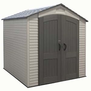 amazon.com: lifetime plastic storage shed 60042 7x7 with 2