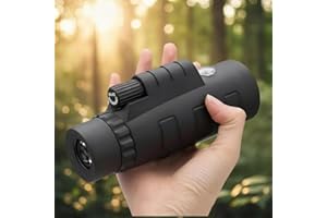10x40 Hd Monocular with Manual Focus, Compact & Portable for Bird Watching, Travel, Sports and Concerts