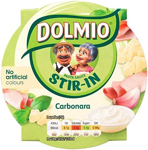 Dolmio Stir-in Carbonara Pasta Sauce 150g - Pack of 2