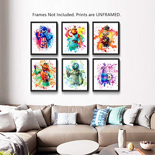 Battle Royale Video Game Themed Wall Art Print Poster , Canvas Gaming