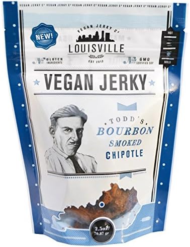 Louisville Vegan Jerky Snack Food, Smoked Chipotle