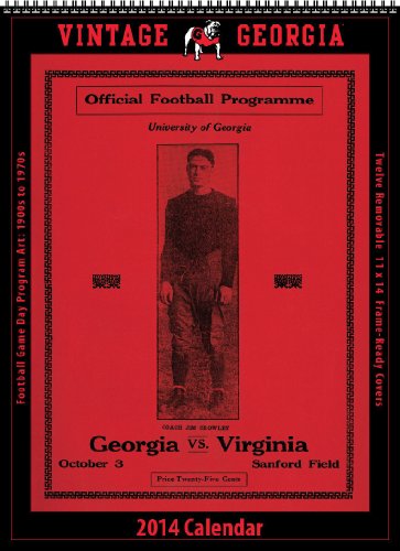 Georgia Bulldogs 2014 Vintage Football Calendar by