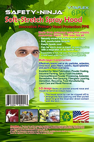 Soft-stretch Full-cover GSP Spray Hood for Powder Coating Replacing Spray Socks and Disposable Hood with Superior Protection and Lower Cost, 2.15 Ea, 6 Per Pack