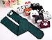 Bestjybt Girl Cartoon Animal Cat Bear Fox Cotton Over Calf Knee High Socks, 8 Pair, One Size