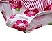 ALove Baby Girl's Floral One Piece Striped Ruffle Swimsuit