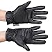 Debra Weitzner Leather Gloves Thinsulate Lined Warm Winter Gloves for Women Touchscreen Black Cold Weather