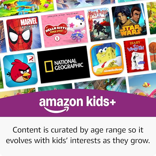 Amazon Entertainment Bundle Including Fire HD8 Kids Pro Tablet (32GB, Hello Teal) + Echo Dot Kids (Owl)