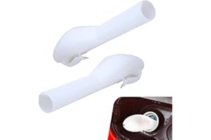 Dogary 2 PCS Car Funnel for Gas Tank, Capless Gas Tank Funnel, Waterproof Durable Automobile Fueling Accessories, OE: 8U5A-17B068-EB 1782177 1833948 2050651 Replacement, Compatible with Ford (White)