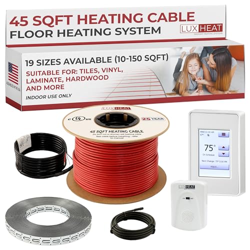 LuxHeat 45sqft Floor Heating Cable Kit