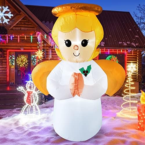 Poptrend Inflatable Christmas Decorations 5feet Inflatable Angel
