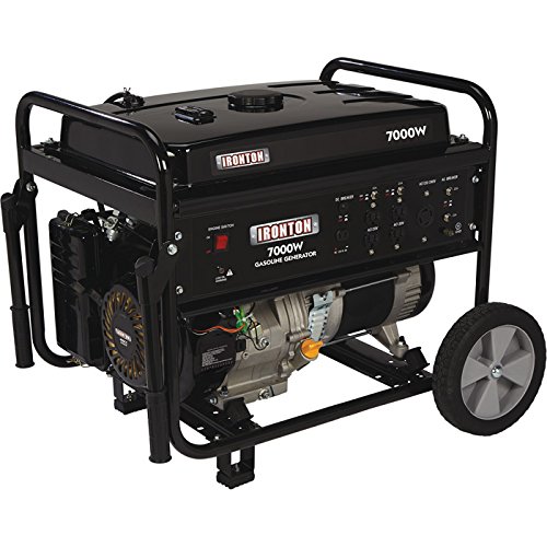 Ironton Portable Generator with Wheel Kit 7000 Surge Watts, 5500 Rated Watts