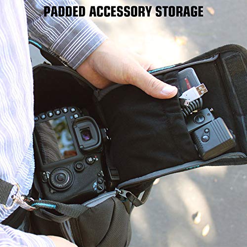 USA Gear DLSR Camera Case, Deluxe Camera Bag with Accessory Storage